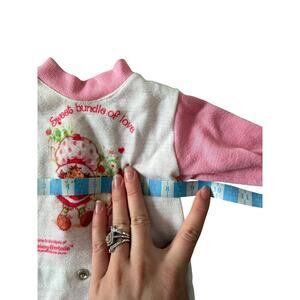 Vintage 80s Strawberry Shortcake Toddletime JCPenney Baby Pajama Top Snap Back